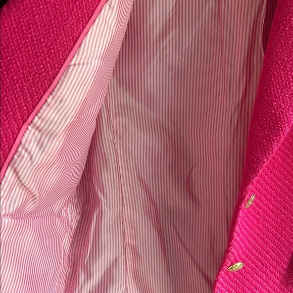 NWT J Crew pink tweed blazer, size 10 - Picture 5 of 7